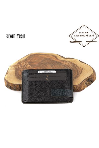 Grande 544 Genuine Leather Men's Magnetic Card Holder/Wallet