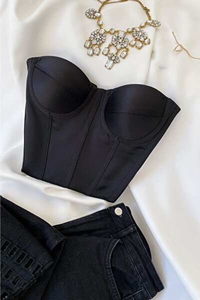 WAHSHE Aura Siyah Büstiyer