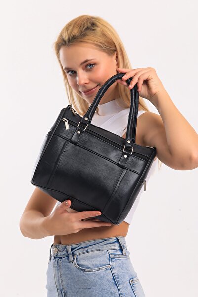 fubileather Сумка з натуральної шкіри з м'якою текстурою для рук і плеча - темно-синя