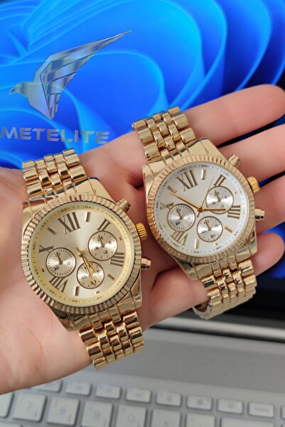 Tulpar Couple Wristwatch Metal Cord Analog Dear Watches in Special Box