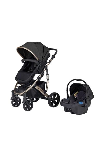 Dalpa Prego 9029 Aır Force Travel Bebek Arabası+oto Koltuğu Siyah
