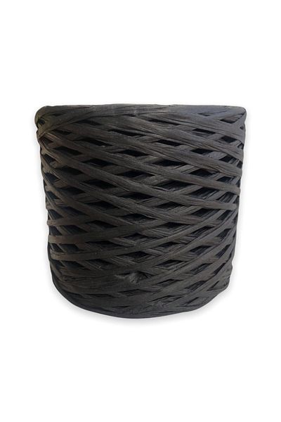 Alfa Tasarım Raffia Thread (200 Grams) / Black Raffia - Color No:27