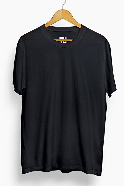 TÜşört Black - Basic 100% Cotton Crew Neck Unisex T-shirt