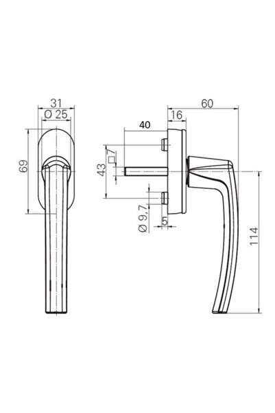 Roto Line Secustik Pvc Pencere Kolu Şampanya