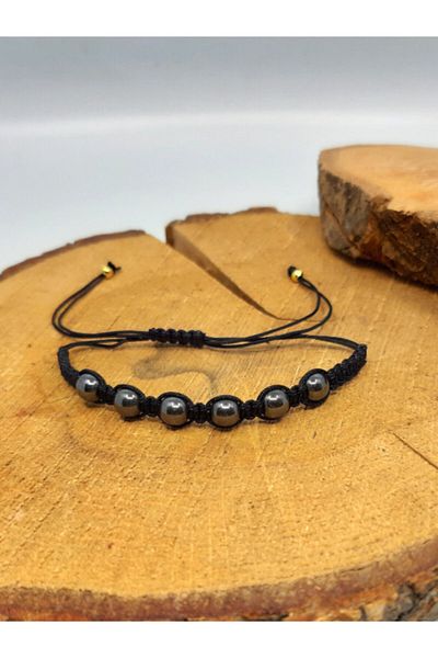Suerte Accessories برج العقرب الهيماتيت حجر طبيعي المظلة سلسلة اليدوية محبوك زودياك تصميم خاص سوار الحجر الطبيعي