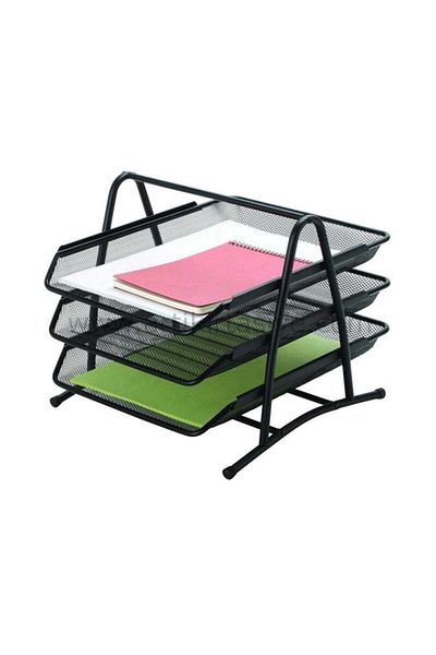 Ofica Ofıca Metal 3-Piece Document Shelf Black Fts20s Fx