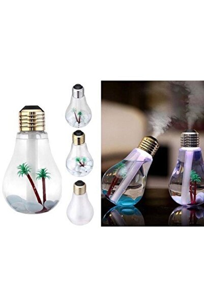 Genel Markalar Ampul Şeklinde Led Işıklı Hava Nemlendirici Buhar Makinesi Oda/Hava Nemlendirici Işıklı Gece Lambası
