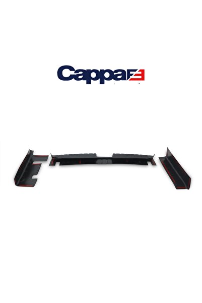 Cappafe Dacia Duster Bagaj Koruma Eşiği Uv Katkılı (ABS) Mat Siyah 3 Parça 2010-2017