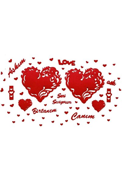 Parti Kırtasiye 14 Şubat Sevgililer Günü Romantik Amerikan Servis - Masa Süsl...