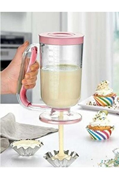 hanımeli وعاء توزيع عجينة الفطائر، وعاء توزيع عجينة الكيك والمربى، وعاء بلاستيكي عملي