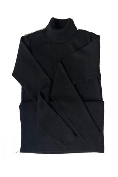 EKZMODA Men's Black Turtleneck Sweater Emka Clothing