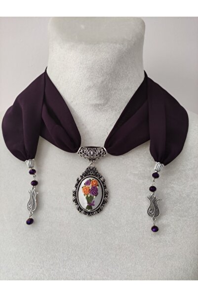 adilstore Eșarfă Brazilia Broderie Brodată (Rococo) Eșarfă