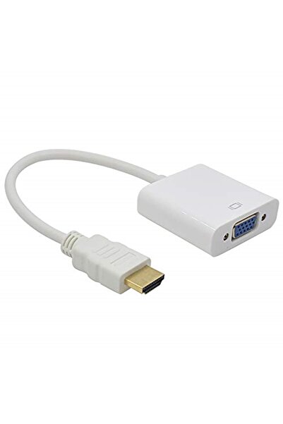 Alfais 4547 Hdmi To Vga Çevirici Dönüştürücü Adaptör Monitör Laptop Uydu Kablosu