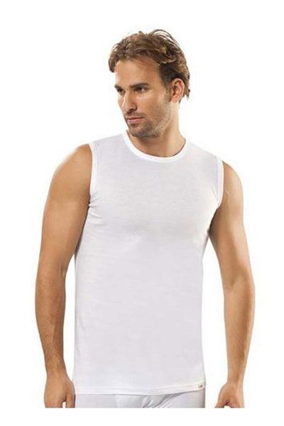 Jiber White Undershirt Men's 6-Pack - Zero Sleeve (126)