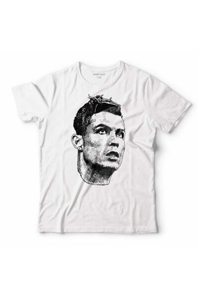 Kendim Seçtim Dječja majica Cristiano Ronaldo Air CR7 Tipografija Silueta