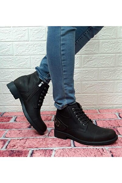 Voyager 4327 Bağcıklı Fermuarlı Aksesuarlı Hakiki Deri Erkek Bot