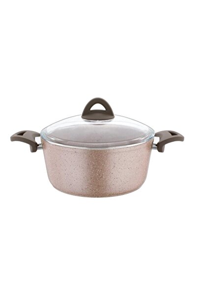 papilla Vilma 24 Cm Döküm Granit Tencere Krem Kırçıl