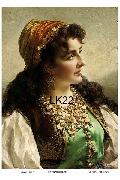 LİNEART Brass Decopage Lk22
