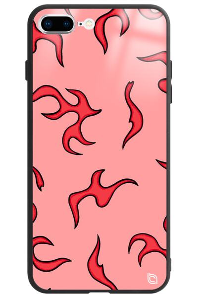 WANNA PROTECT Iphone 7 Plus Flame Premium Pattern Glossy Phone Case