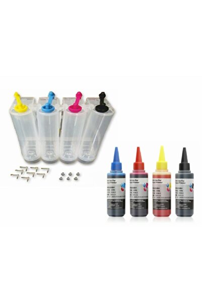 XPLUS Canon E484 Pg-46 / Cl-56 Bitmeyen Kartuş Tankı + 4 X 100 Ml Mürekkepli