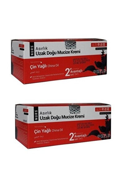 Nurs 2 Kutu Uzak Doğu Mucize Kremi Çin Yağlı 2 Li Set