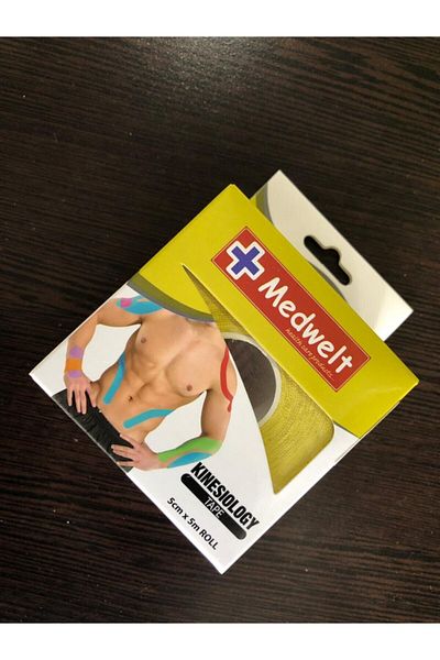 MEDWELT Turmed Kinesio Tape Pain Sports Tape Skin Color 5cm X 5m