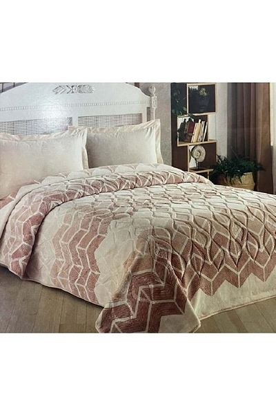 Kristal By Taç Crystal Double Blanket - Ahlem Brown