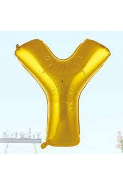ikm balon 16'inch 36 cm Foil Balloon Gold Color Y Letter
