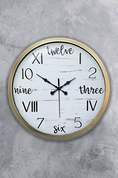 Dream Gift هدية ساعة حائط رياضية معدنية عتيقة مقاس 40 سم