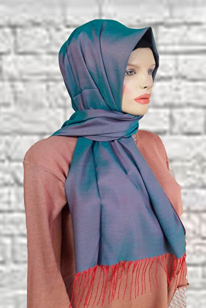 YAKUT Cashmere Double Color Gilded Soft Shawl 02