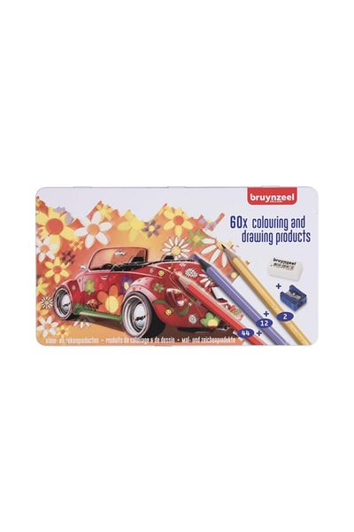 Bruynzeel Dry Paint Pen Set 60 Colors