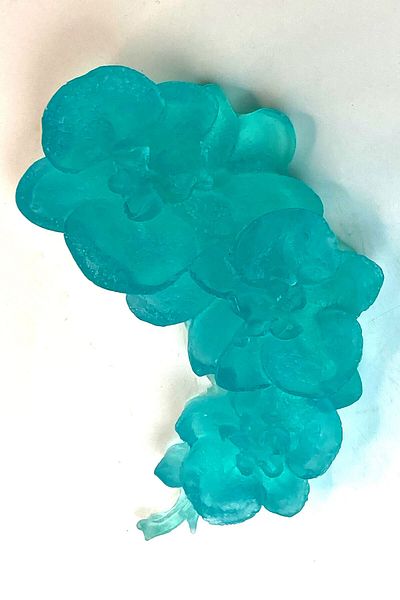 FANTASTİK SANAT ATÖLYESİ 120 Grams Large Size Cyan Orchid Bath and Hand Soap in Special Box - Tropical Flower Scented