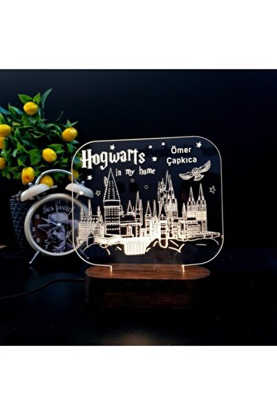 Hediyeiste Hogwarts Tasarımlı Hediye 3d Led Lamba