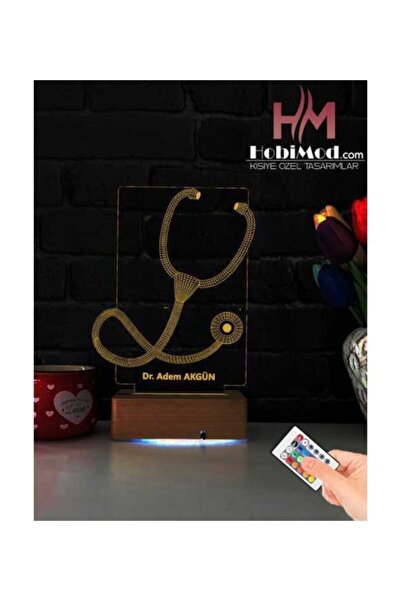 Hediyeiste Doktora-tıp Bayramına Özel 3d Steteskobum Led Aydınlatma 4