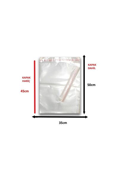 EG Life Store Gelatin Taped Adhesive Nylon Bag 100pcs 35 X 50 5
