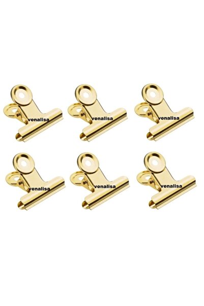Venalisa 6'lı Metal Tırnak Sıkıştırma Mandalı Protez Tırnak C Kıvrım Klipsi
