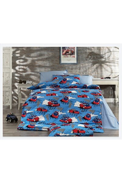 Şahinhome طقم غطاء لحاف للأولاد نمط: سيارة حمراء