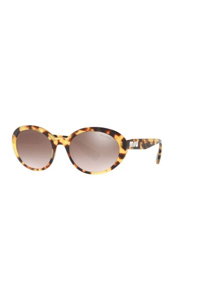 Miu Miu Mio Mio 01us 7s0qz9 Mirrored Leopard Pattern Sunglasses