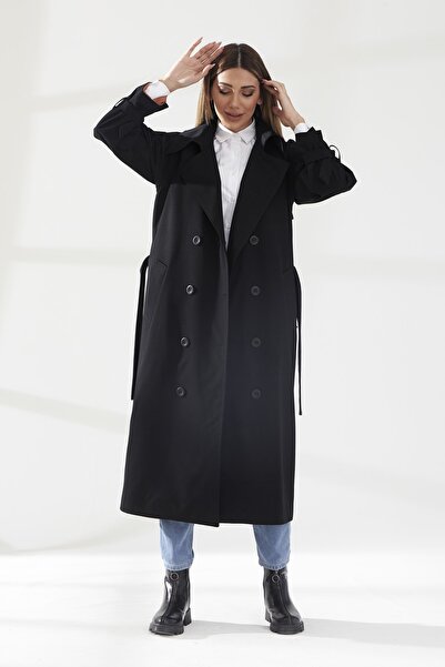 SahraAfra Плісирований тренчкот