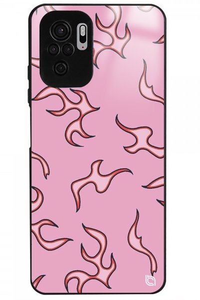 WANNA PROTECT Xiaomi Redmi Note 10S Flame Premium Patterned Glossy Phone Case