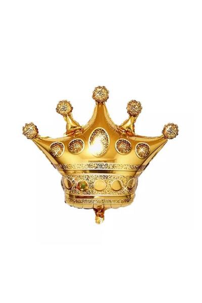 Party City Folyo Balon 30" Inç Kral Taç Altın