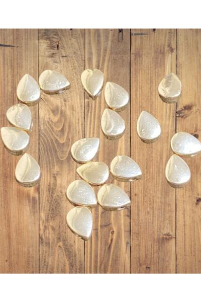 Lade جهاز قطرة مطلي بالذهب مقاس 7x9 ملم - 10 قطع