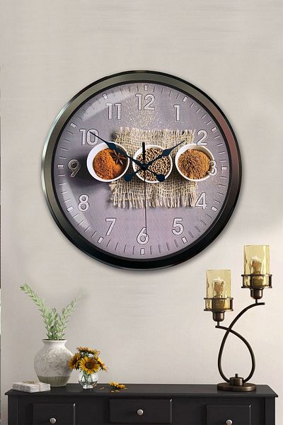 Kasva Concept Cadou Decorativ 52 Cm Ceas de Perete Bucătărie Metal Alb