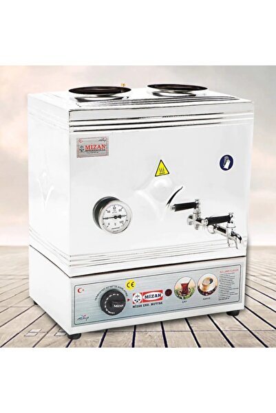 Mizan Çift Demlikli Elektrikli Pleytsiz 30 Lt. Çay Kazanı Mc217 Çay Ocağı