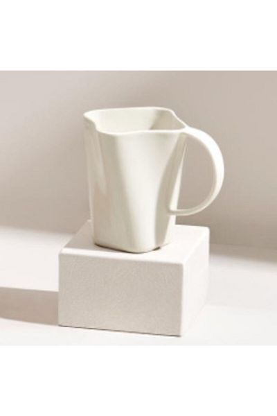 Kütahya Porselen Skallop Mug 290 Cc Cream