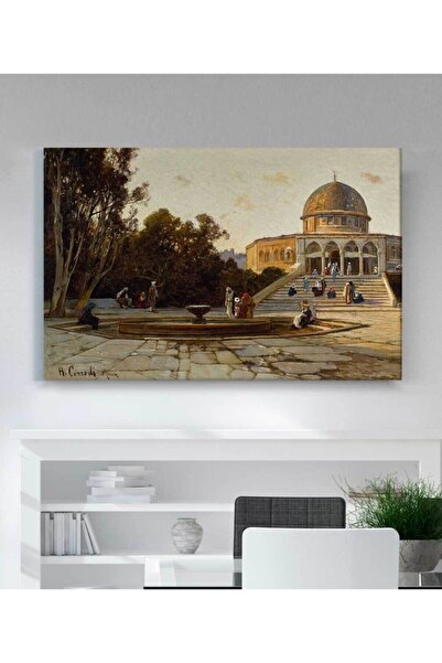 StellaStore Hermann David Salomon Corrodi Mescid-ül Aksa Kudüs Kanvas Tablo