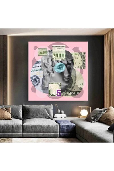 StellaStore Popart Heykeli Kanvas Tablo