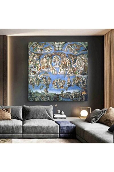 StellaStore Michelangelo Buonarroti Mahşer Günü Kanvas Tablo