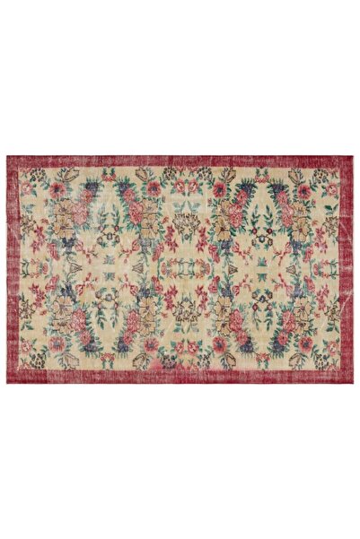 Apex El Dokuması Vintage Yün-pamuk Naturel Halı 34721 184 X 278 Cm