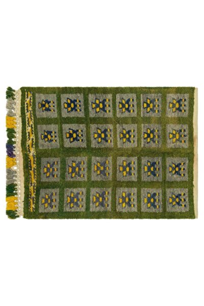 Apex El Dokuması Vintage Yün-pamuk Geometric Halı 33546 103 X 140 Cm